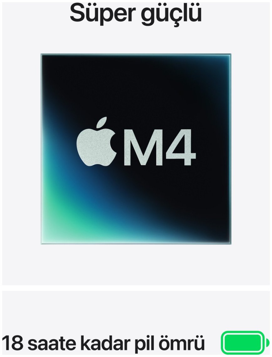 Apple MacBook Air M4 16GB 512GB SSD macOS 13" Taşınabilir Bilgisayar Gece Yarısı MW133TU/A